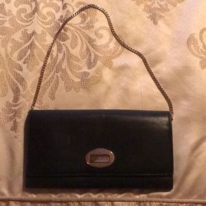 Authentic Versace clutch w/ gold chain strap